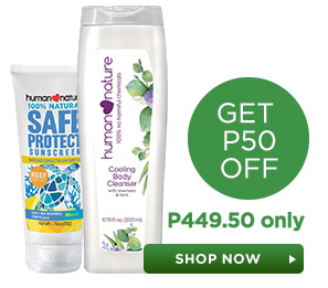 GET P50 OFF when you buy SafeProtect 50g and Cooling Body Cleanser