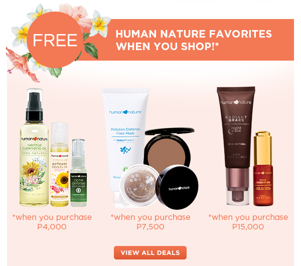 FREE HUMAN NATURE FAVORITES WHEN YOU SHOP!*