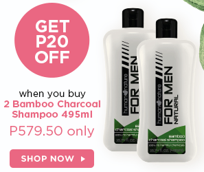 Bamboo Charcoal Shampoo 495ml 2 pieces