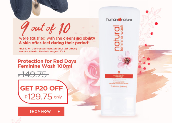 Protection for Red Days Feminine Wash 165ml
