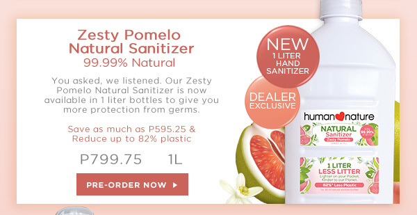 Zesty Pomelo Natural Sanitizer 1L