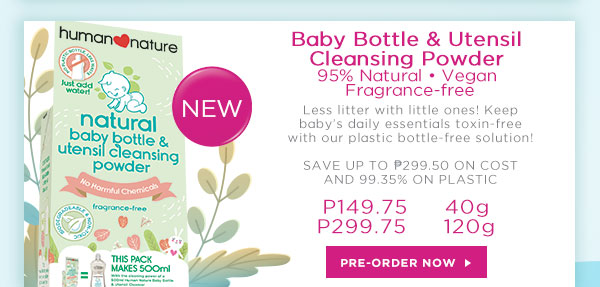 Baby Bottle & Utensil Cleansing Powder