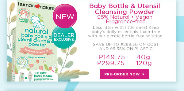 Baby Bottle & Utensil Cleansing Powder