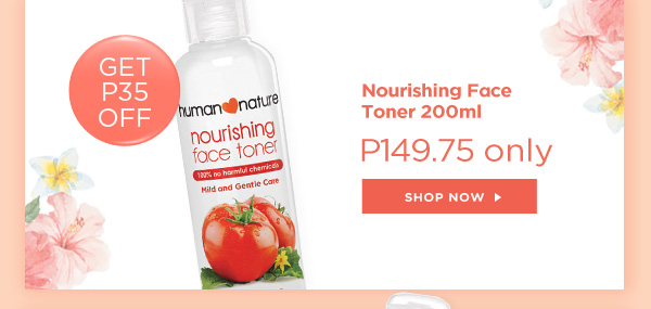 GET P35 OFF when you buy Nourishing Toner 200ml