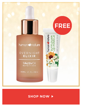 FREE Sunflower Lip Miracle when you buy Overnight Elixir