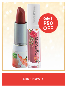 GET P50 OFF when you buy Made to Bloom Lipstick with Velvet Color Liquid Lipstick