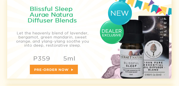 Blissful Sleep Aurae Natura Diffuser Blends