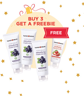 FREE Purifying Facial Scrub when you buy 3 Detox Mask