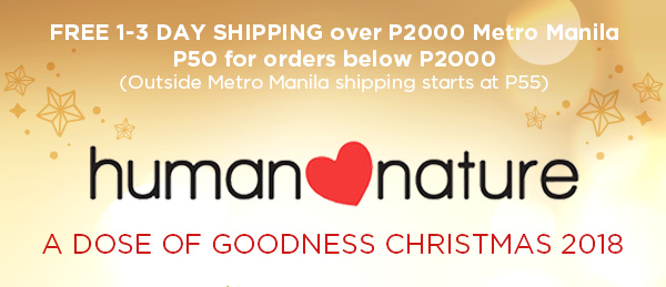 FREE 1-3 DAY SHIPPING over P2000 Metro Manila P50 for orders below P2000*